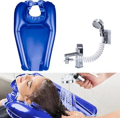 Produktbild von Famanu Haarwaschbecken aufblasbar - Mobiles Waschbecken für Pflege und Zuhause