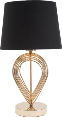 Zdjęcie produktu dla Stolná lampa o Ferretti Maxt E27 Ø 24x44 cm zlatá čierna