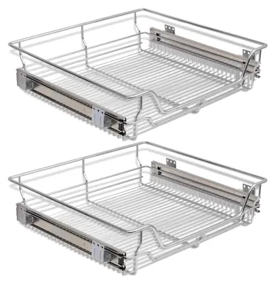 Produktbild von 2x Teleskopschublade 60cm für Küchenschränke