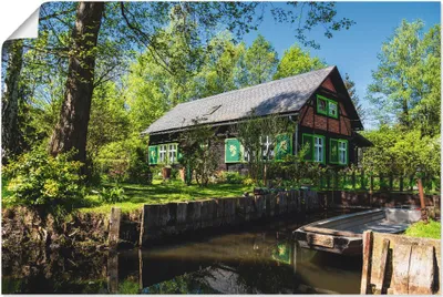Produktbild von ARTland Poster Gebäude im Spreewald in Lehde I Größe: 120x80 cm