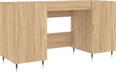 Obrázek produktu pro vidaXL Psací stůl Sonoma Dub 140x50x75 cm výrobek z odvozeného dřeva