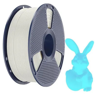 Produktbild von Sunlu PLA Glow In The Dark Filament, 1,75mm, 1kg - Farbton: White to Blue
