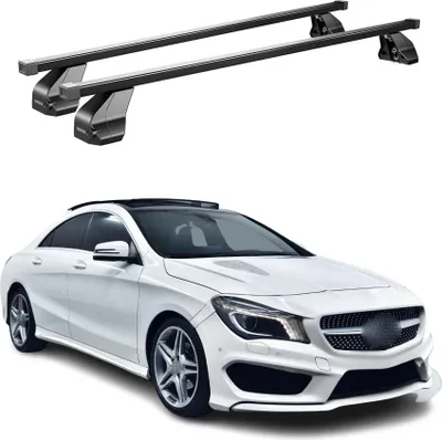 Produktbild von Menabo Dachträger Grundtäger für Mercedes CLA C117 2013-2019 75kg Stahl Schwarz
