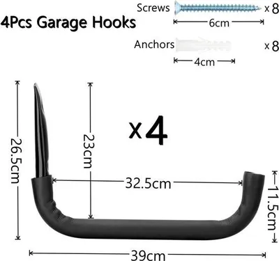 Produktbild von Famanu Aufbewahrungshaken für hohe Belastung - 39 cm