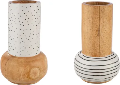 Obrázek produktu pro Dekorativní váza Gilde "Black & White" 55249