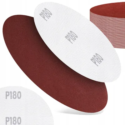 Obrázok produktu pre Polax Brúsny kotúč na suchý zips 125 mm P180 50 ks