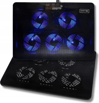 Produktbild von OMNA | Laptop Kühlerpad M1 - 17 Zoll - Schwarz - Stabile Kühlung - 5 Lüfter