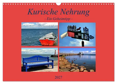 Produktbild von Kalender 2027 · US-Version · Kurische Nehrung – ein Geheimtipp (Wandkalender 2027 17″ × 12″ Querformat), CALVENDO 12-Monats-Wandkalender
