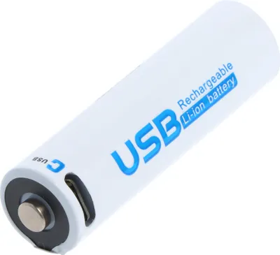 Zdjęcie produktu dla Bateria okrągła 14500, AA, litowo-jonowa, 1,5 V, 1700 mAh, 2,55 Wh, z portem ładowania USB-C