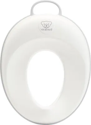 Produktbild von Weiches Toiletten-Sitzteil, Grau-Weiß, Komfort
