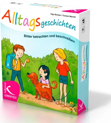 Produktbild von Gedächtnis- und Beschreibungsspiel Alltagsgeschichten – ab 5 Jahren, für 2-5 Spieler, ohne Text