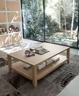 Image de Table basse massive Table d'appoint Table basse design Table de salon