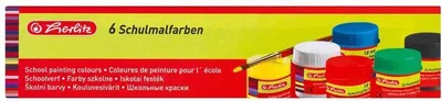 Produktbild von herlitz Schulmalfarbe - 6 Töpfe