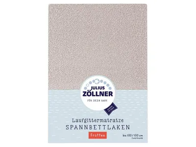 Produktbild von Julius Zöllner Spanntuch Laufgittermatratze Frottee uni taupe 68/90+95/95