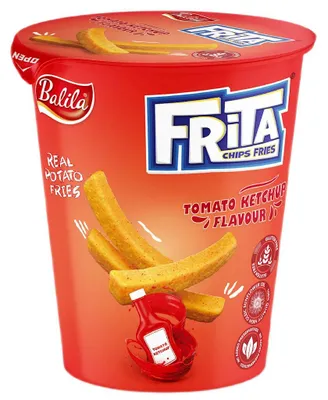 FRYTKI ZIEMNIACZANE SMAŻONE O SMAKU KETCHUPU BEZGLUTENOWE 40 g - BALILA