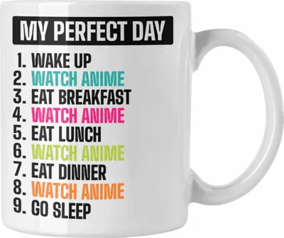 Produktbild von Trendation -  Anime Tasse Geschenk Spruch Kaffeetasse Geschenke Deko (Weiß)