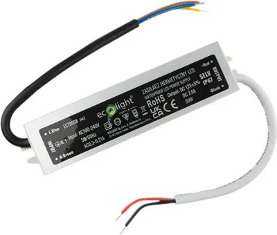 Produktbild von Hermetisches LED-Netzteil IP67 30W 12V Eco Light EC79608