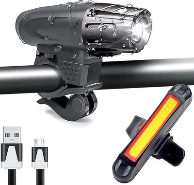 Productafbeelding van Famanu fietslampen met 400 lumen - voldoen aan de Duitse regelgeving StVZO
