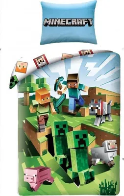 Zdjęcie produktu dla Halantex Pościel dziecięca MINECRAFT MNC129BL