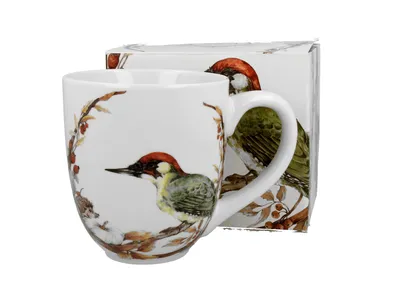Produktbild von DUO ANIMALS XXL Becher 1000 ml PAINTED WOODPECKER New Bone China Porzellan