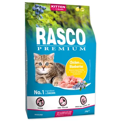 Image de Granulés Chaton poulet avec myrtilles 2 kg