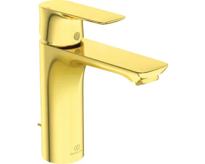 Produktbild von Ideal Standard Waschtischarmatur Connect Air Grande, Ausladung 125mm A7053A2 Brushed Gold