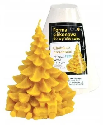 Produktbild von Łysoń Silikonform Weihnachtsbaum mit Geschenken für Gießanwendungen