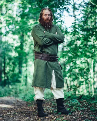 Produktbild von Wikinger Longtunika Grün "Lennart" S