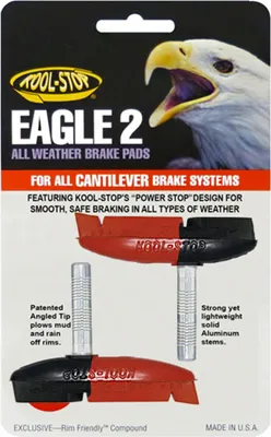Immagine prodotto di Pastiglie freno Kool-Stop C2 Eagle 2 dual Cantilever, L=64,1 mm asimmetriche, per cerchi in alluminio, nero/salmone