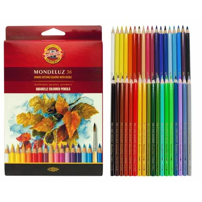 Produktbild von KOH-I-NOOR Aquarellstifte Mondeluz 3719 - 36 Stück