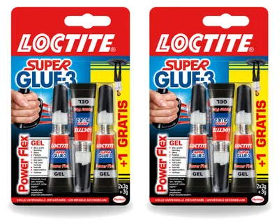 Produktbild von 2 x Loctite Power Flex Sekundenkleber - 3 x 3 g - Vorteilspackung - 2 Stücke
