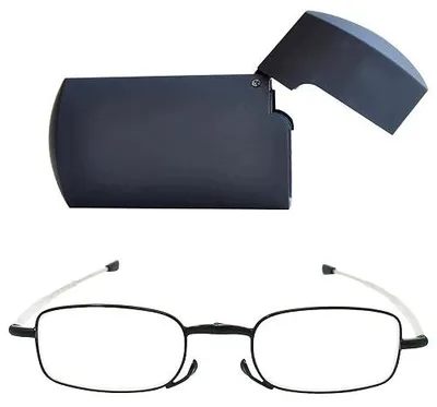 Zdjęcie produktu dla Okulary do czytania składane metalowe teleskopowe zauszniki dla