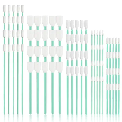 Reinigungsset 100 Stück, 5 Arten Schaumstoffstäbchen, 7-16 cm