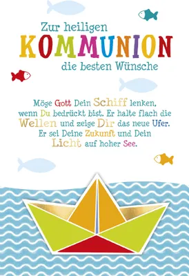 Immagine prodotto di SUSY CARD 40052137 SUSY CARD Biglietto da visita per la comunione "Barca"