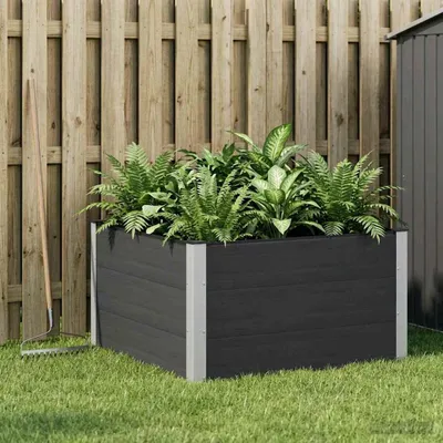Immagine prodotto di Maison Exclusive - Aiuola rialzata nera 100 x 100 x 54 cm