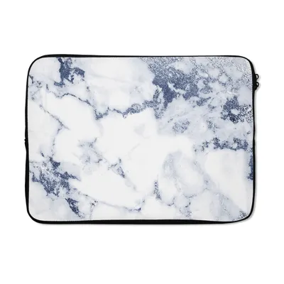 Produktbild von MuchoWow® Laptop Hülle 13 Zoll Marmor - Weiß - Steine Laptoptasche - Laptophülle - Sleeve - Rundumschutz