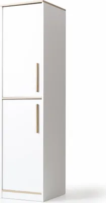 Obrázek produktu pro Stylová bílá dvoudveřová skříň do dětského pokoje dřevěný nábytek