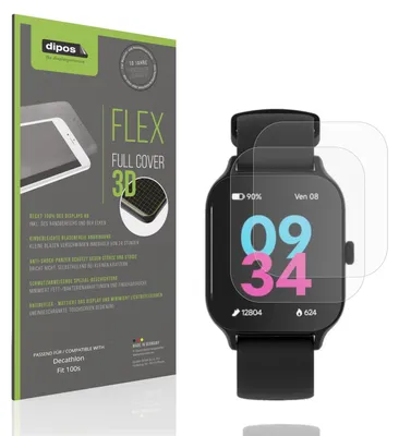 Immagine prodotto di 2x Pellicola protettiva opaca per Decathlon Fit100s Protezione Antiurto Anti-Shock