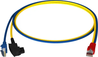 Immagine prodotto di HOMEWAY Cavo a Y4 LAN/TAE blu/giallo 0,5 m