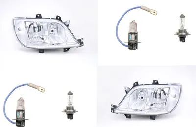 Produktbild von Scheinwerfer passend für Mercedes Sprinter 901 904 02- mit H7 H3 Set L R 9018202461 A9018202461 9018202561 A9018202561 Johns