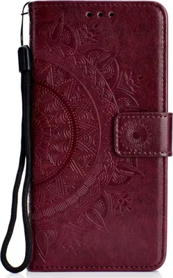 Produktbild von Huawei P30 Handyhülle Flip Case Cover Handytasche Bumper Mandala Braun