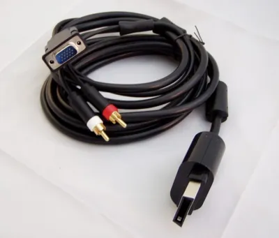 Produktbild von VGA Kabel Gold für HD mit optischem Ausgang für XBox360