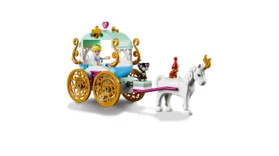 Zdjęcie produktu dla LEGO Disney Princess Cinderella Carriage Ride, Zestaw do budowania, 4 lat(a), 91 szt., 235 g