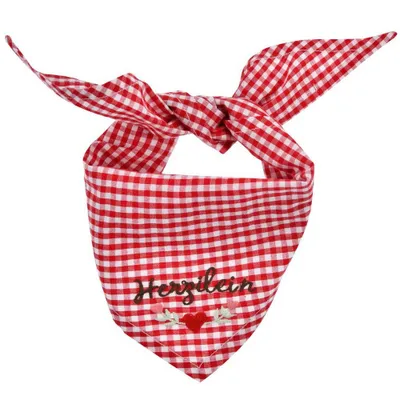 Produktbild von BONDI Baby Mädchen Halstuch "Herzilein" 86769 | Rot Weiß kariert