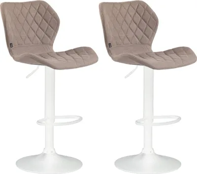 Image de lot de 2 tabourets de bar - tabourets design - réglables, confortables et élégants pour la cuisine ou le bar