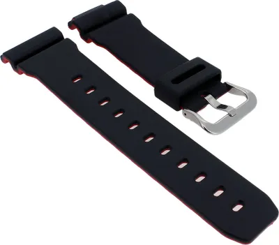 Produktbild von Uhrenarmband G-Shock | Ersatzband für DW-5600HR Resin schwarz Casio