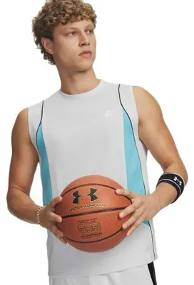 Imagen del producto de Camiseta sin mangas Under Armour Curry, color gris, talla S, para hombre