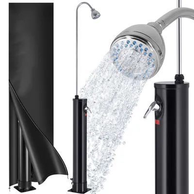 Immagine prodotto di Monzana Doccia Solare da Giardino 18L 215cm Docce da Campeggio Piscina Fino a 60°C Miscelatore