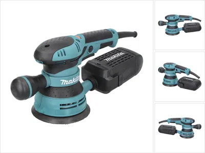 Produktbild von Makita BO5041 Profi-Elektro-Exzenterschleifer, 300 Watt, 125 mm Schleiffläche, variable Geschwindigkeit, Staubabsaugung