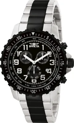 Obrázok produktu pre Invicta Specialty 1326 Pánske Hodinky - Quartz Hnutie - Nerezová Oceľ s Čiernym Ciferníkom - 45 mm